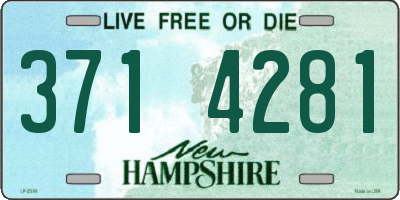 NH license plate 3714281