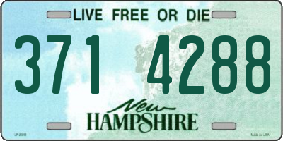 NH license plate 3714288