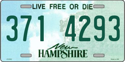 NH license plate 3714293
