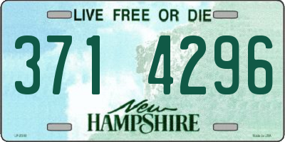 NH license plate 3714296