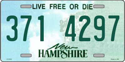 NH license plate 3714297