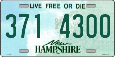 NH license plate 3714300