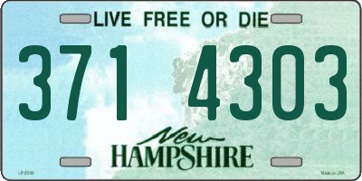 NH license plate 3714303