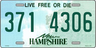 NH license plate 3714306