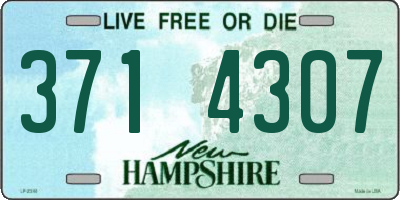 NH license plate 3714307