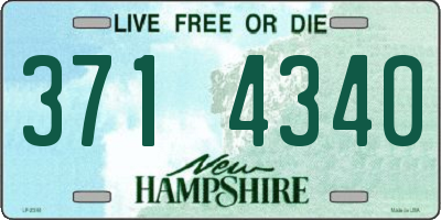 NH license plate 3714340
