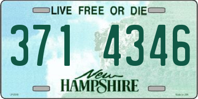 NH license plate 3714346