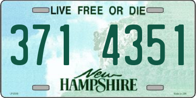 NH license plate 3714351
