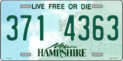 NH license plate 3714363