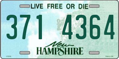 NH license plate 3714364