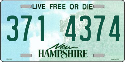 NH license plate 3714374