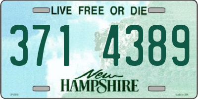NH license plate 3714389