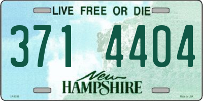 NH license plate 3714404