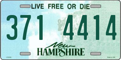 NH license plate 3714414