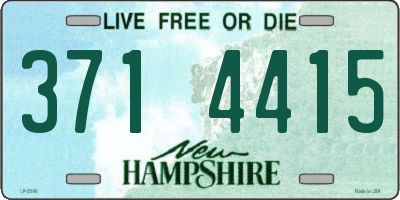 NH license plate 3714415