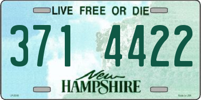 NH license plate 3714422
