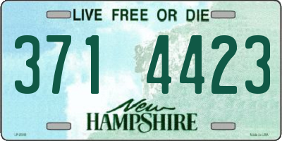 NH license plate 3714423
