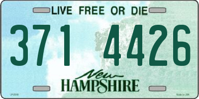 NH license plate 3714426