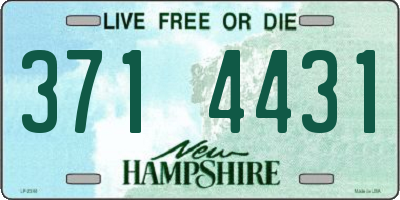 NH license plate 3714431