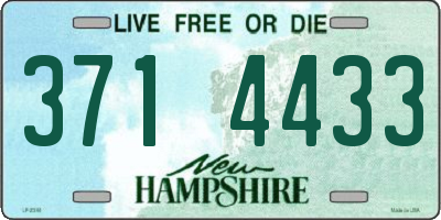NH license plate 3714433