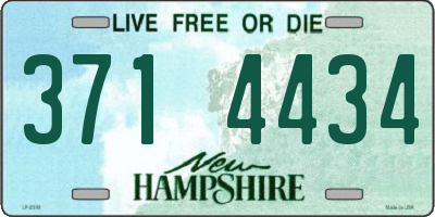 NH license plate 3714434