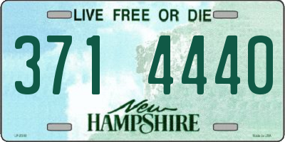 NH license plate 3714440