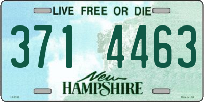 NH license plate 3714463