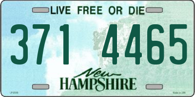 NH license plate 3714465