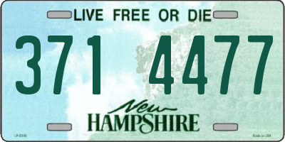 NH license plate 3714477