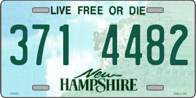 NH license plate 3714482