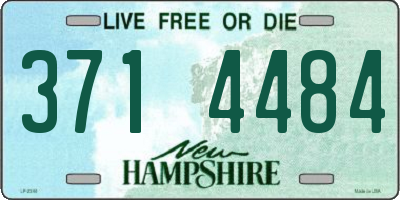 NH license plate 3714484