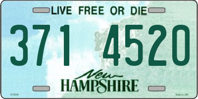 NH license plate 3714520