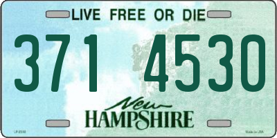 NH license plate 3714530