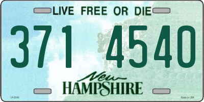 NH license plate 3714540