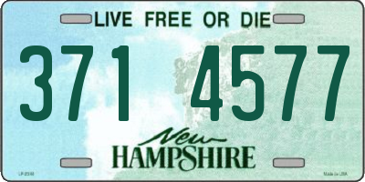 NH license plate 3714577