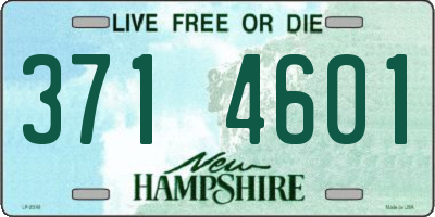 NH license plate 3714601
