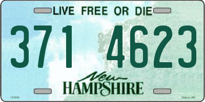 NH license plate 3714623