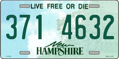 NH license plate 3714632
