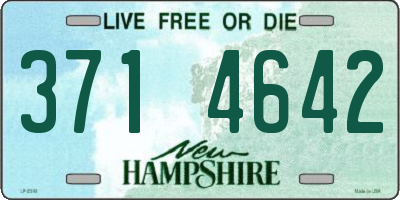 NH license plate 3714642