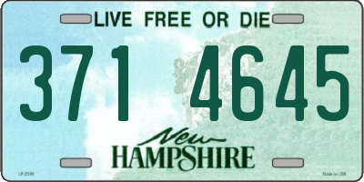 NH license plate 3714645