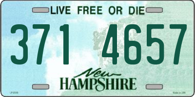 NH license plate 3714657