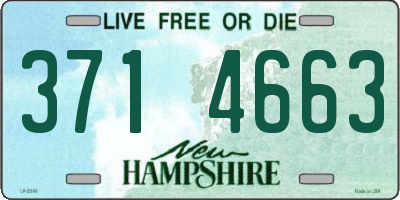 NH license plate 3714663