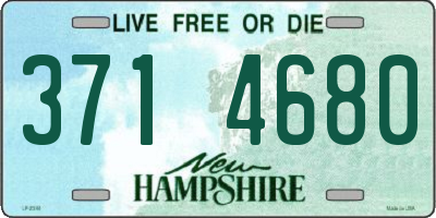 NH license plate 3714680