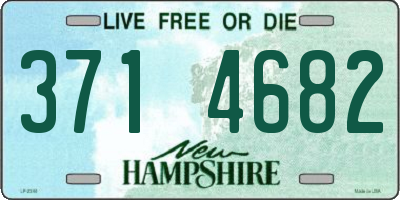 NH license plate 3714682
