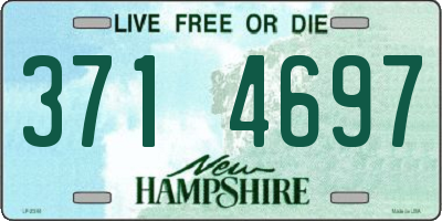 NH license plate 3714697