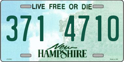 NH license plate 3714710