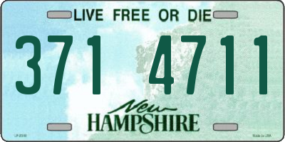 NH license plate 3714711