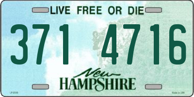 NH license plate 3714716