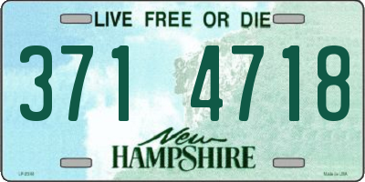 NH license plate 3714718
