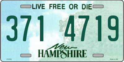 NH license plate 3714719